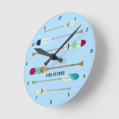 Vintage Ohren Runde Wanduhr (Winkel)