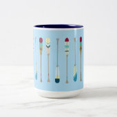 Vintage Ohren Zweifarbige Tasse (Mittel)