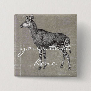 Vintage Okapi Button