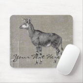 Vintage Okapi Mousepad (Mit Mouse)