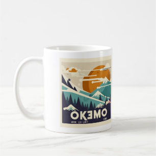 Vintage Okemo Winter Abwesende Tasse - Retro Skira