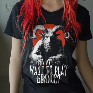 Vintage-Okkult-Gotischer-Baphomet-Séance-Horror T-Shirt
