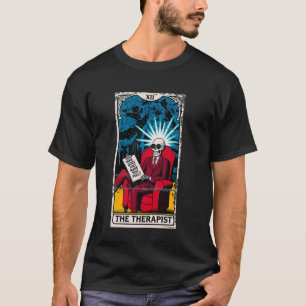 Vintage Okkult Tarotkarte Skelett Therapeut Dunkel T-Shirt