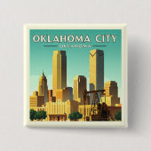 Vintage Oklahoma City Oklahoma Button (Vorderseite)