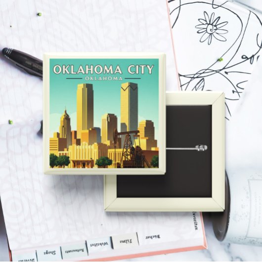 Vintage Oklahoma City Oklahoma Button