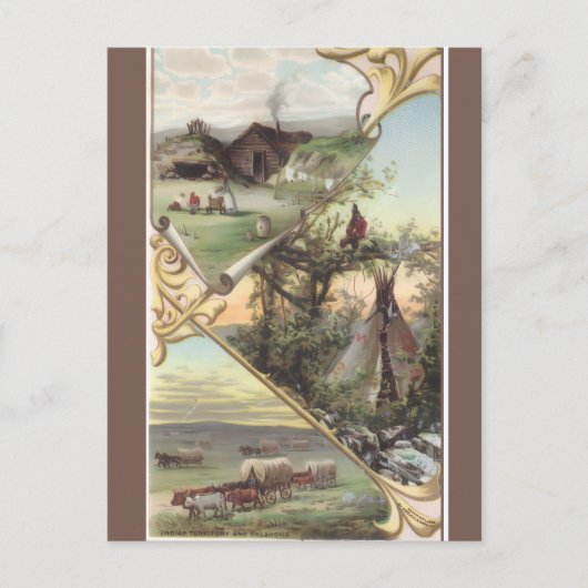 Vintage Oklahoma Postkarte (Vorderseite)