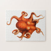 Vintage Oktopus-Abbildung Puzzle (Horizontal)