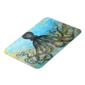 Vintage Oktopus-Collage Magnet (Linke Seite)