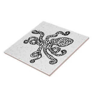 Vintage-Oktopus Fliese