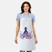 Vintage-Oktopus-Meeresleben  Schürze (Getragen)