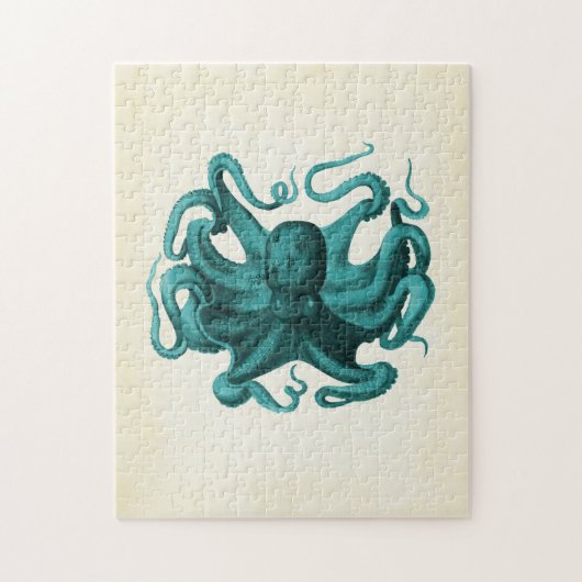 Vintage Oktopus Puzzle (Vertikal)