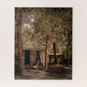 Vintage Old Florida rustikale Holzhütte Puzzle