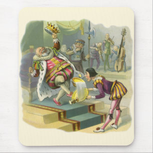 Vintage Old King Cole Kinderreim Gedicht Lied Mousepad