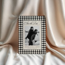 Vintage Old Money Preppy Karo 2 Foto Hochzeit