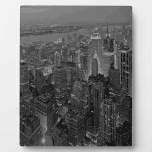 Vintage Old Style New York City Script Fotoplatte