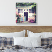 Vintage Old Town Leinwanddruck (Insitu (Schlafzimmer))
