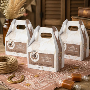Vintage Old West Schaukelpferd-Baby-Party Geschenkschachtel
