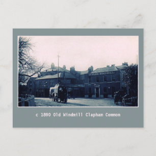 Vintage Old Windmill Pub Clapham Common Postkarte