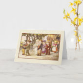 Vintage Old World Wedding Grußkarte Karte (Gelbe Blume)