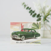 Vintage Oldsmobile Ad-Postkarte Postkarte (Stehend Vorderseite)