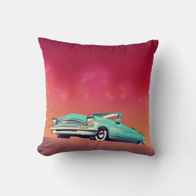 Vintage Oldtimer Kissen (Vorderseite)