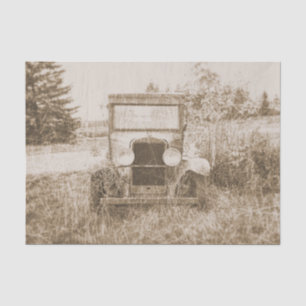 Vintage Oldtimer Sepia Antik Rustikal Textur Seidenpapier