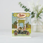Vintage Oldtimer-Werbung Postkarte (Stehend Vorderseite)