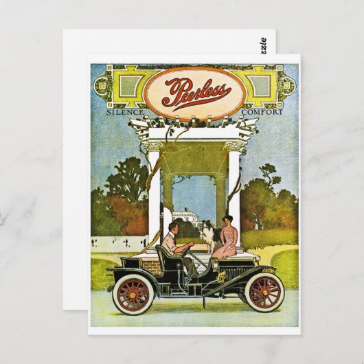 Vintage Oldtimer-Werbung Postkarte (Vorne/Hinten)