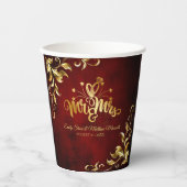 Vintage Oldtimerhochzeit Pappbecher (Vorderseite)