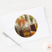 Vintage Ölflaschen Runder Aufkleber (Umschlag)