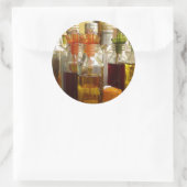 Vintage Ölflaschen Runder Aufkleber (Tasche)