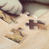 Vintage Ölgemälde Akita Puzzle (Seite)