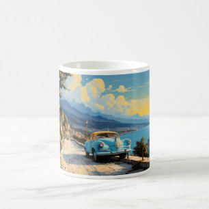 Vintage-Ölgemälde einer Landschaft Kaffeetasse