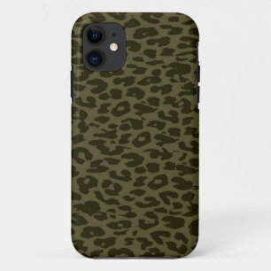 Vintage-Oliv-Tierdruckfell von Leopard Case-Mate iPhone Hülle