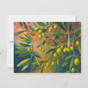 Vintage Olive Toskana Italien Retro Europe Reisen Postkarte