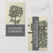 Vintage Olivenbaum-Gärtner-Geschäfts-Karte Visitenkarte (Vorne/Hinten)