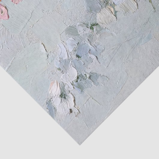 Vintage Ölmalerei von Wildblumen Dekoupage Seidenpapier (Ausschnitt)