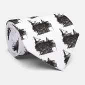 Vintage Ölplattform Krawatte (Gerollt)