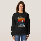 Vintage Olympic National Park Mountain Camping Sou Sweatshirt (Vorne ganz)