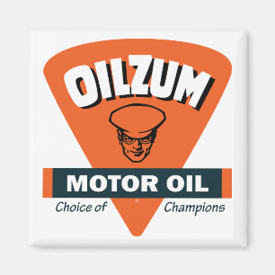 Vintage Ölzum-Motoröl-Schild Magnet