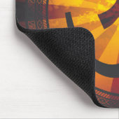 Vintage Om-Symbol-Druck Mousepad (Ecke)