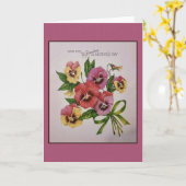 Vintage Oma-Muttertagskarte Karte (Gelbe Blume)