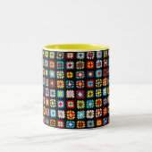 Vintage Oma quadriert 11 Unze Zwei-Ton Tasse (Mittel)