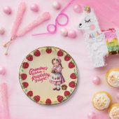 Vintage Oma's Kitchen Raspberry Delight Pappteller (Party)