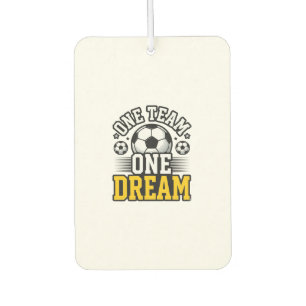 Vintage One Team One Dream Fußball-Shirt-Design_1 Autolufterfrischer