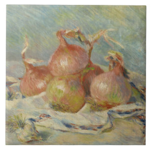 Vintage Onions von Pierre-Auguste Renoir Fliese