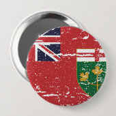Vintage ONTARIO-Flagge Button (Vorne & Hinten)