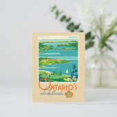 Vintage Ontario's Lakelands Canada Travel Postkarte (Stehend Vorderseite)