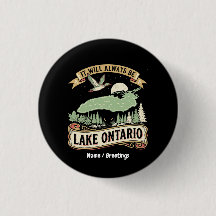 Vintage-Ontariosee Retro-Naturszene-Kunst