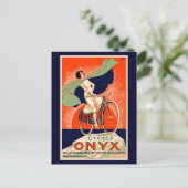 Vintage Onyx Fahrradwerbung Postkarte (Stehend Vorderseite)